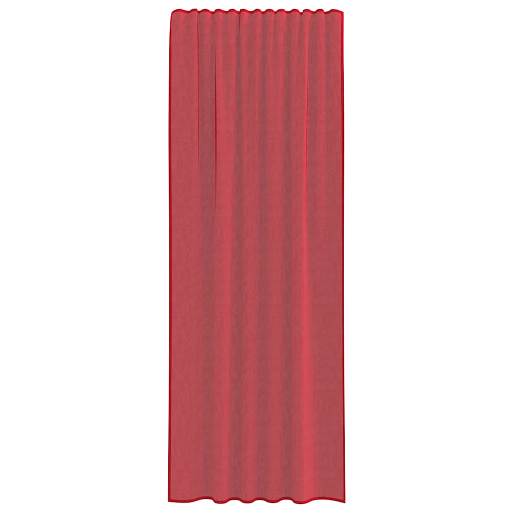 Voile Vorhänge mit Schlaufen 2 Stk. Weinrot 140x260 cm