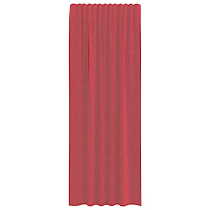 Voile Vorhänge mit Schlaufen 2 Stk. Weinrot 140x260 cm