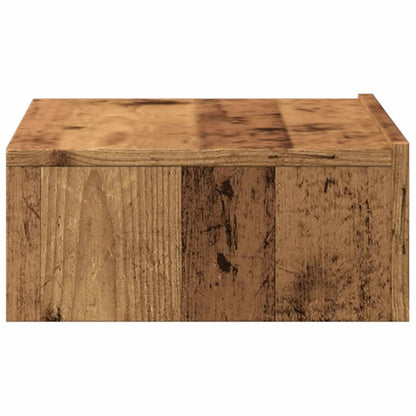 TV-skabe med LED lys 2 stk Gammelt træ look 60x35x15,5 cm