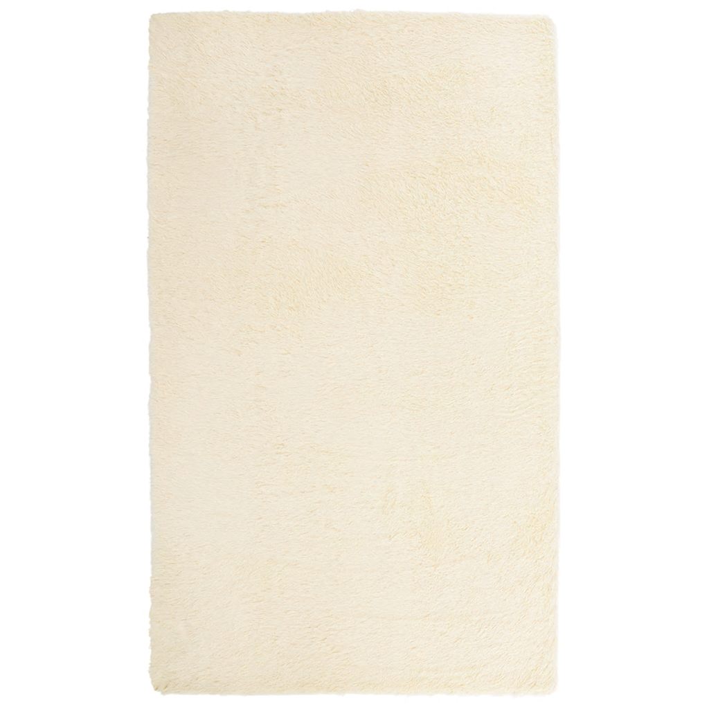 Tæppe Shaggy Deep Pile NAVARRA Creme 60x100 cm Polyester