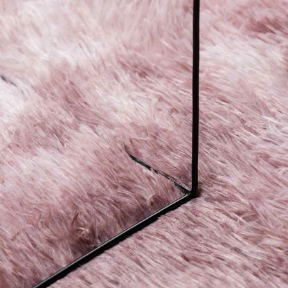 Teppich Shaggy Hochflor NAVARRA Altrosa 60x100 cm Polyester