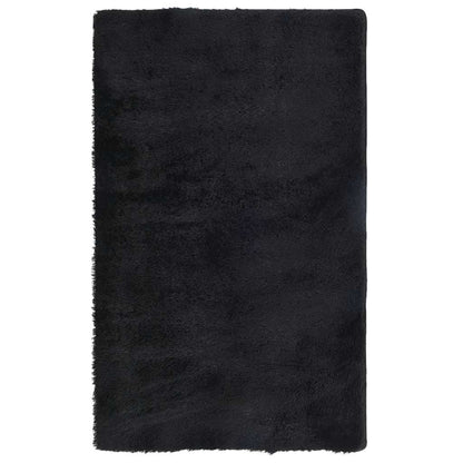Teppich Shaggy Hochflor NAVARRA Schwarz 80x150 cm Polyester
