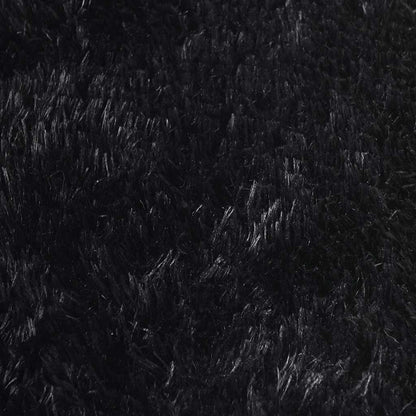 Teppich Shaggy Hochflor NAVARRA Schwarz 120x170 cm Polyester