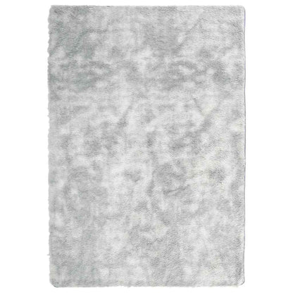 Teppich Shaggy Hochflor NAVARRA Hellgrau 120x170 cm Polyester