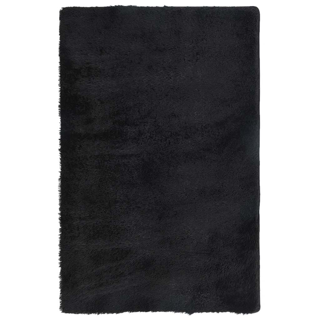 Tæppe Shaggy Deep Pile NAVARRA Sort 130x200 cm Polyester