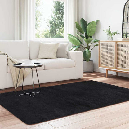 Tæppe Shaggy Deep Pile NAVARRA Sort 130x200 cm Polyester