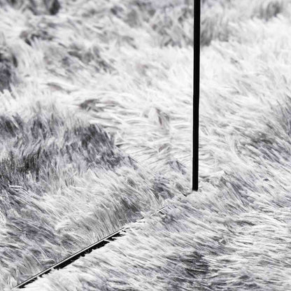 Teppich Shaggy Hochflor NAVARRA Hellgrau 130x200 cm Polyester