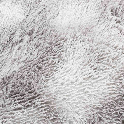 Teppich Shaggy Hochflor NAVARRA Hellgrau 130x200 cm Polyester