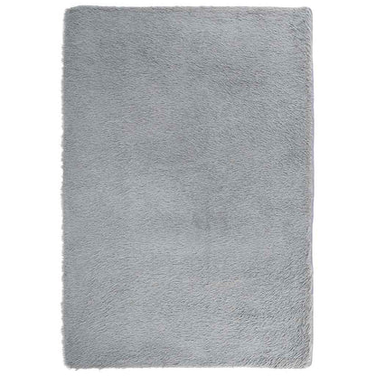 Teppich Shaggy Hochflor NAVARRA Silbergrau 200x290 cm Polyester