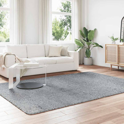 Teppich Shaggy Hochflor NAVARRA Silbergrau 200x290 cm Polyester