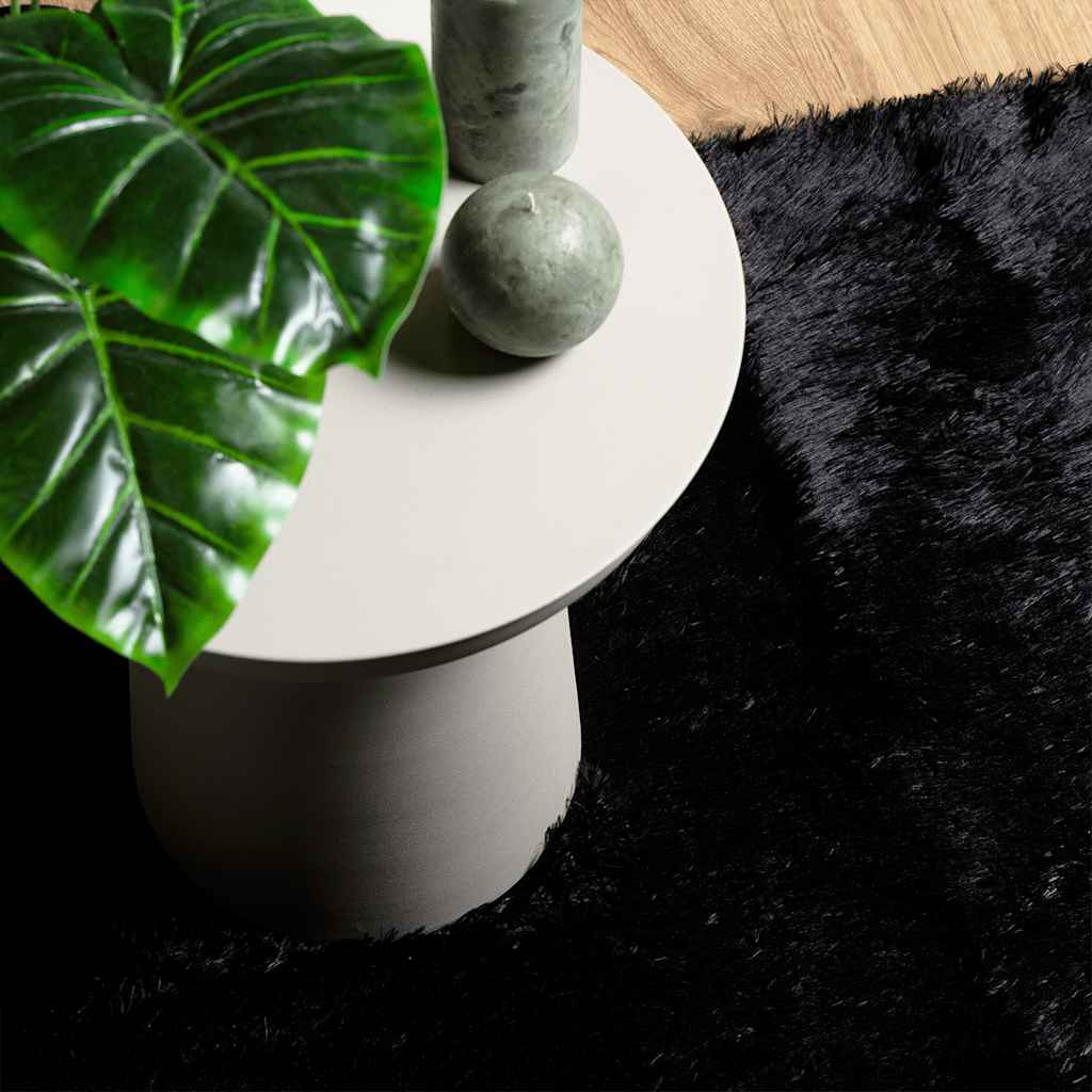 Teppich Shaggy Hochflor NAVARRA Schwarz 240x340 cm Polyester