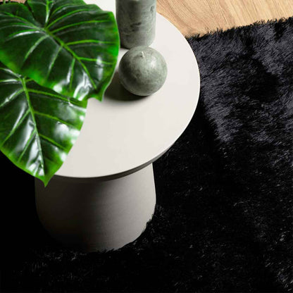 Teppich Shaggy Hochflor NAVARRA Schwarz 240x340 cm Polyester