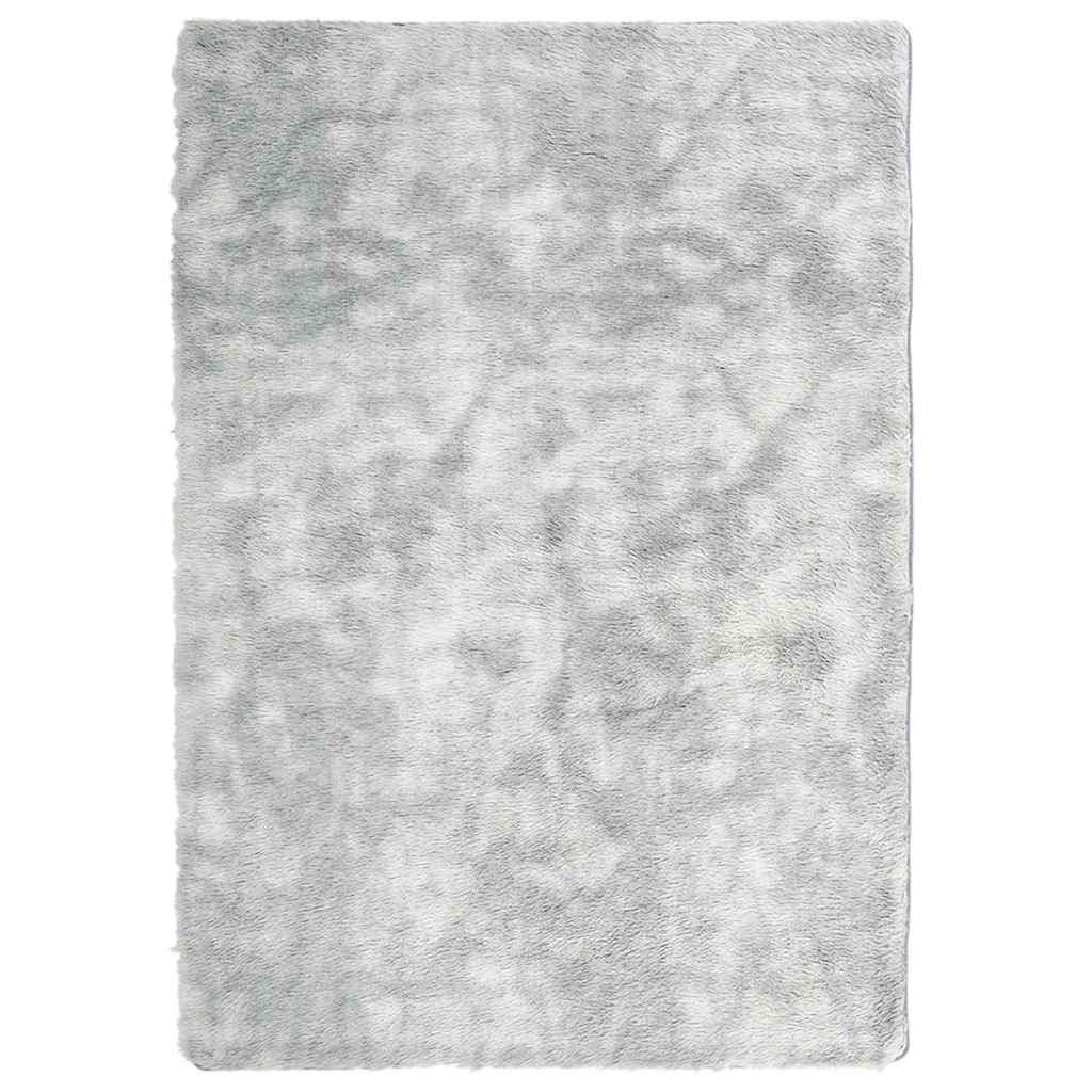 Teppich Shaggy Hochflor NAVARRA Hellgrau 240x340 cm Polyester