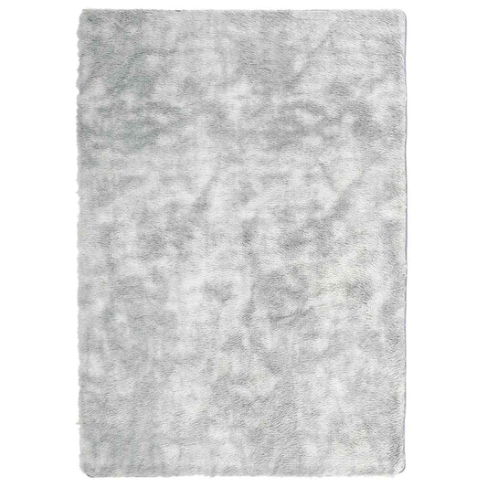 Teppich Shaggy Hochflor NAVARRA Hellgrau 240x340 cm Polyester