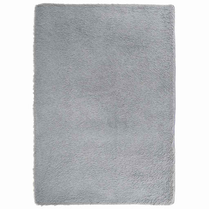 Teppich Shaggy Hochflor NAVARRA Silbergrau 240x340 cm Polyester