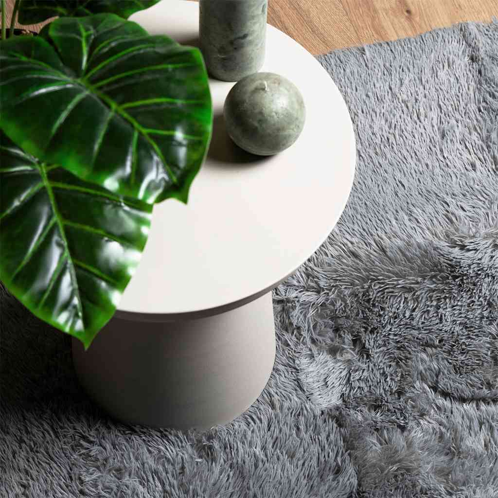Teppich Shaggy Hochflor NAVARRA Silbergrau 240x340 cm Polyester