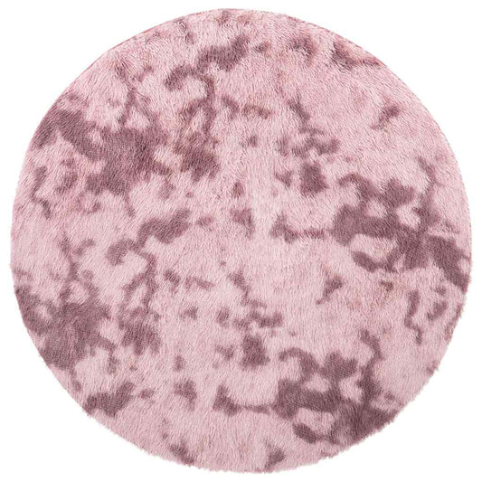 Teppich Shaggy Hochflor NAVARRA Altrosa 100x100 cm Polyester