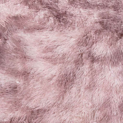 Teppich Shaggy Hochflor NAVARRA Altrosa 120x120 cm Polyester