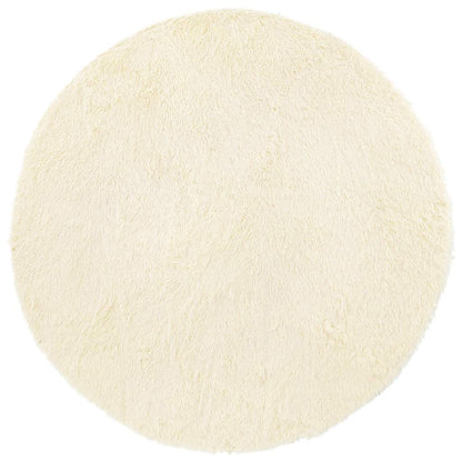 Teppich Shaggy Hochflor NAVARRA Creme 160x160 cm Polyester