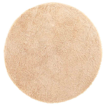 Teppich Shaggy Hochflor NAVARRA Beige 240x240 cm Polyester
