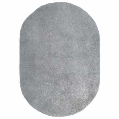 Teppich Shaggy Hochflor NAVARRA Silbergrau 300x200 cm Polyester