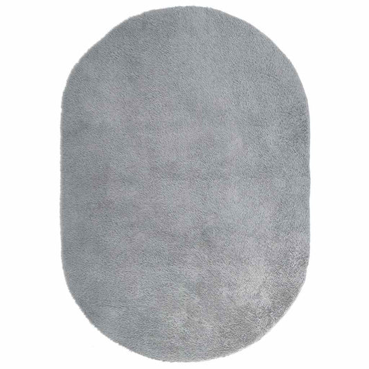 Teppich Shaggy Hochflor NAVARRA Silbergrau 300x200 cm Polyester