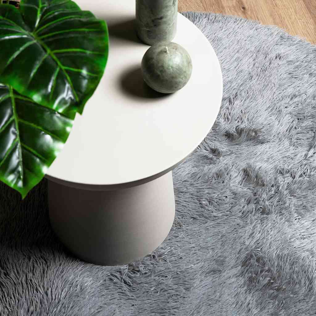 Teppich Shaggy Hochflor NAVARRA Silbergrau 300x200 cm Polyester