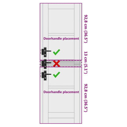 Innentür ORKDAL Braun 61 x 198,5 cm Sperrholz