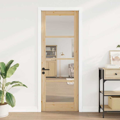 Innentür mit Glas ORKDAL Braun 78 x 211 cm