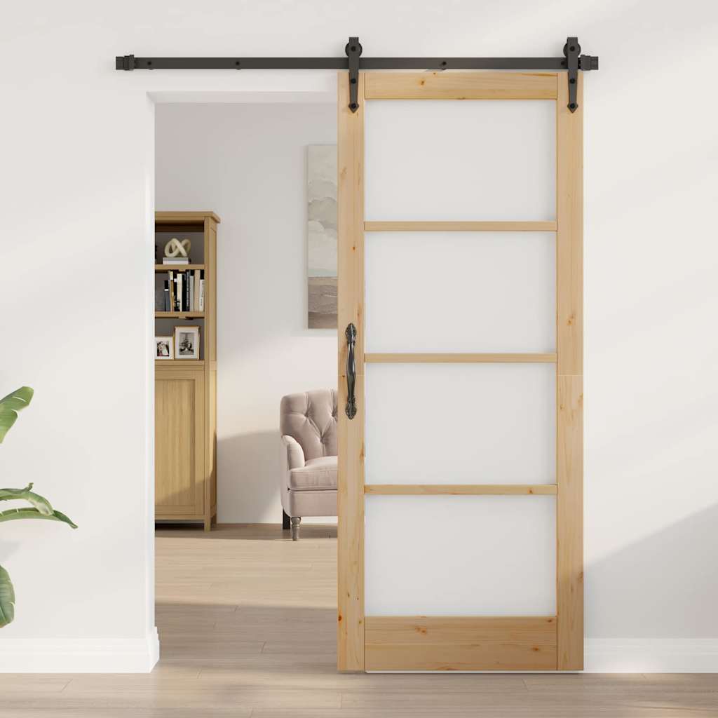 Innentür mit Glas ORKDAL Braun 83 x 202 cm