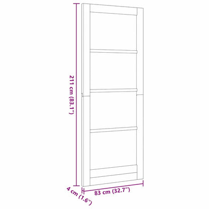 Innentür mit Glas ORKDAL Braun 83 x 211 cm