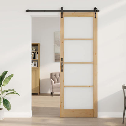 Innentür mit Glas ORKDAL Braun 83 x 232 cm