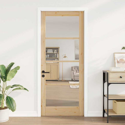 Innentür mit Glas ORKDAL Braun 86 x 211 cm