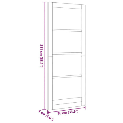 Innentür mit Glas ORKDAL Braun 86 x 211 cm