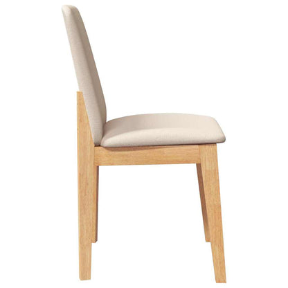 Esszimmerstühle mit Kissen 2 Stk. Massivholz Gummibaum