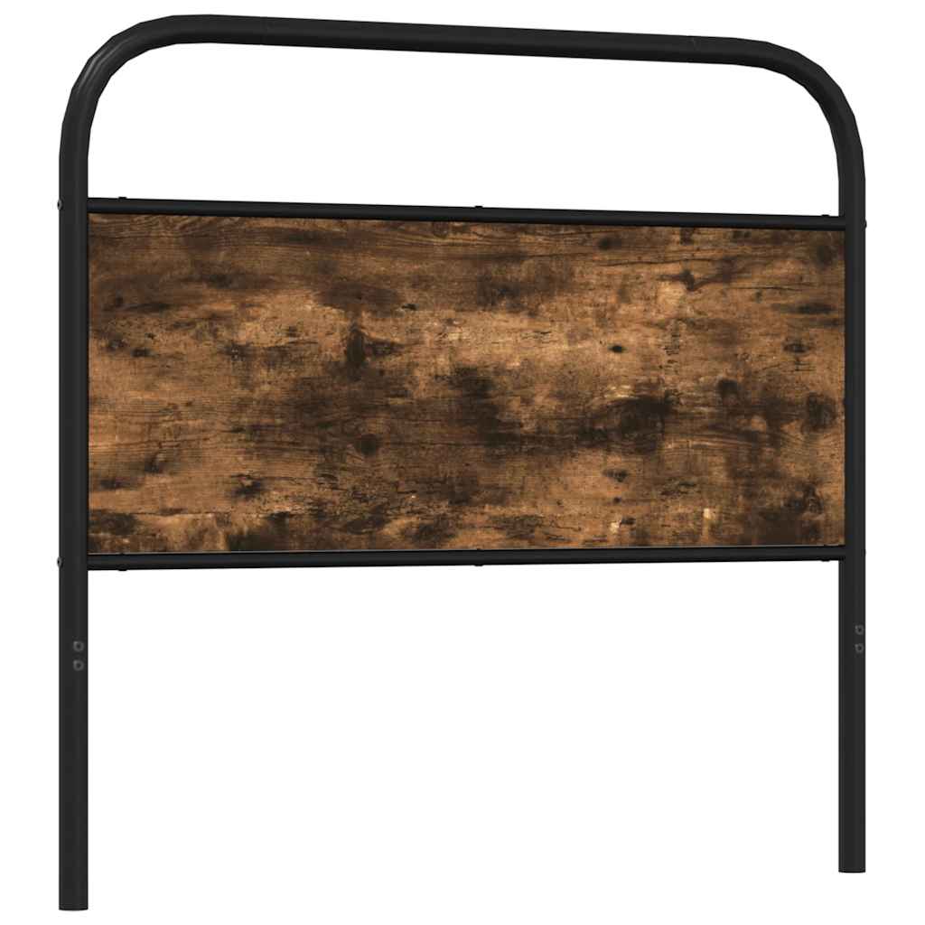 Kopfteil Räuchereiche 107 cm Stahl und Holzwerkstoff