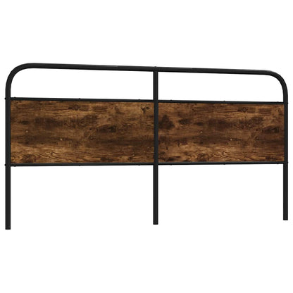 Kopfteil Räuchereiche 180 cm Stahl und Holzwerkstoff