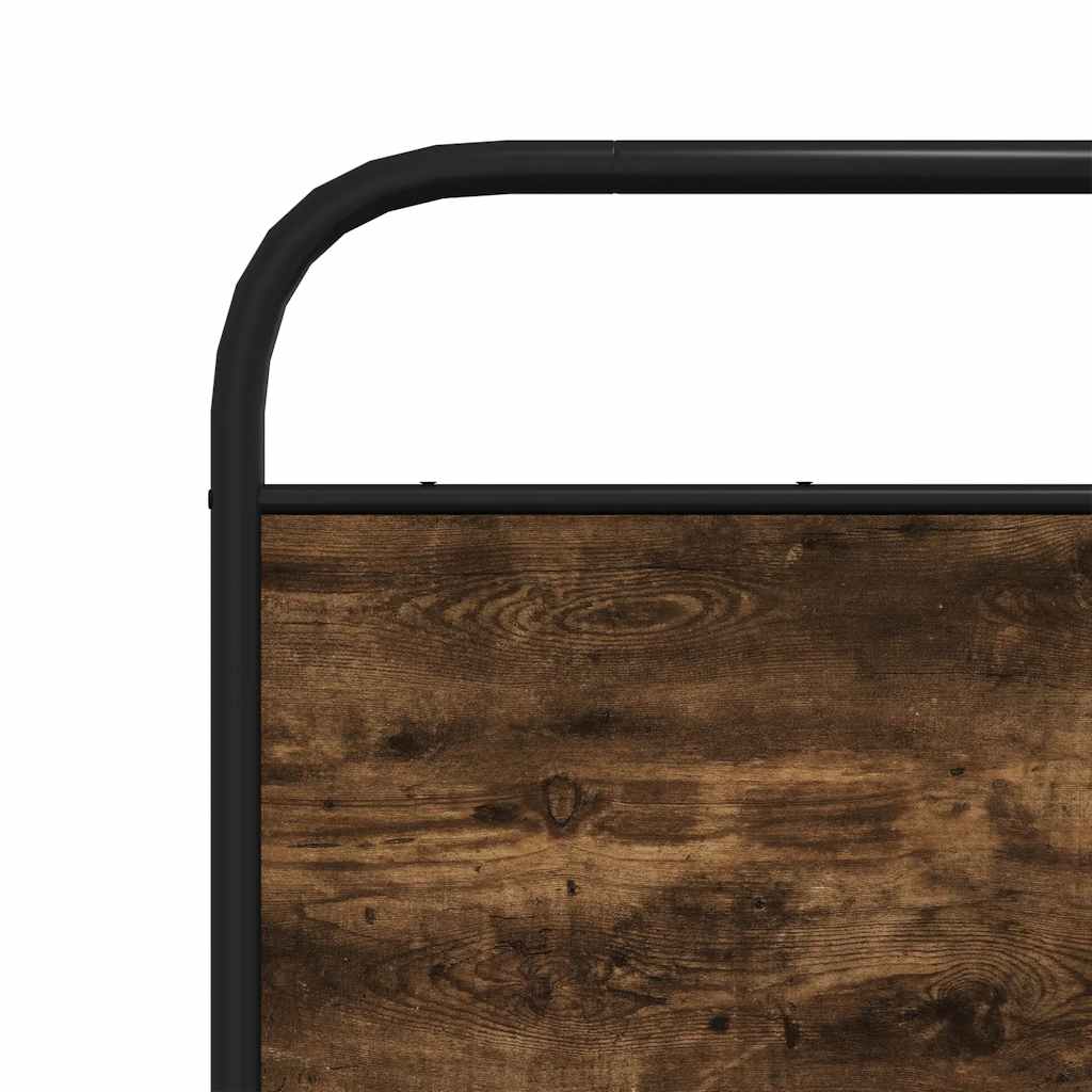 Kopfteil Räuchereiche 190 cm Stahl und Holzwerkstoff