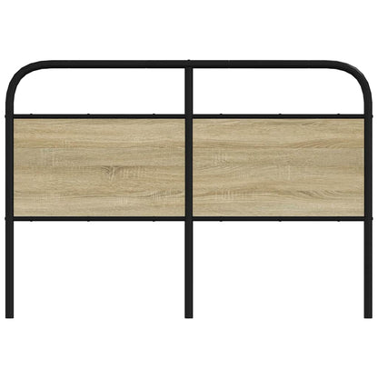 Kopfteil Sonoma-Eiche 120 cm Stahl und Holzwerkstoff