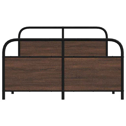 Sengeramme uden madras 120x200 cm brun eg look