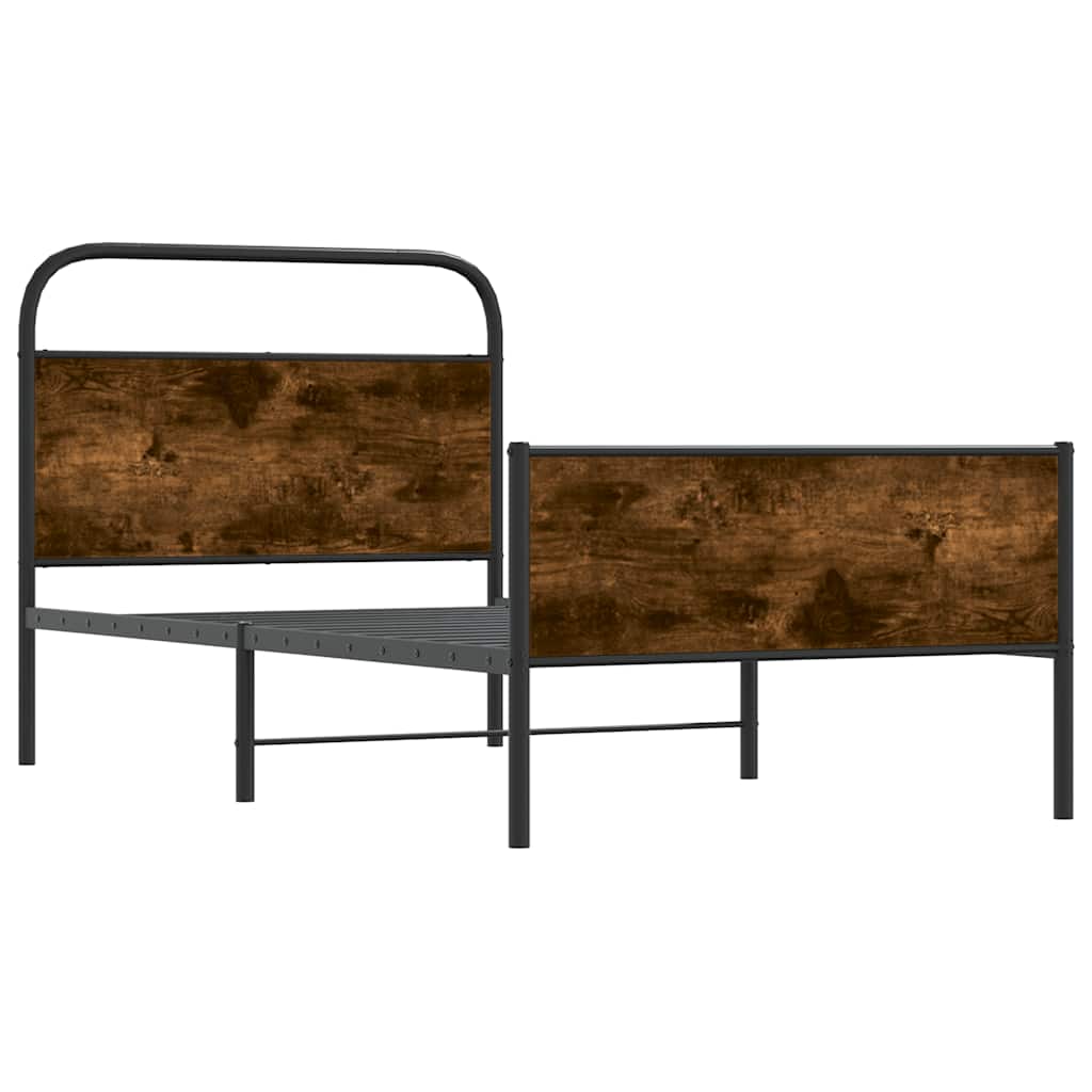 Bettgestell ohne Matratze 90x200 cm Sonoma-Eiche Holzwerkstoff