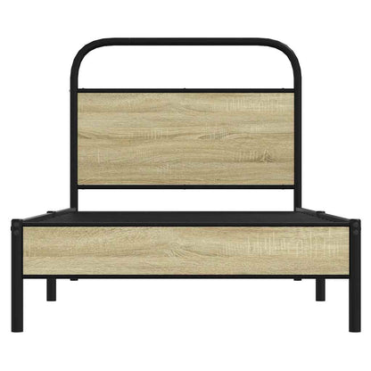 Bettgestell ohne Matratze 80x200 cm Sonoma-Eiche Holzwerkstoff
