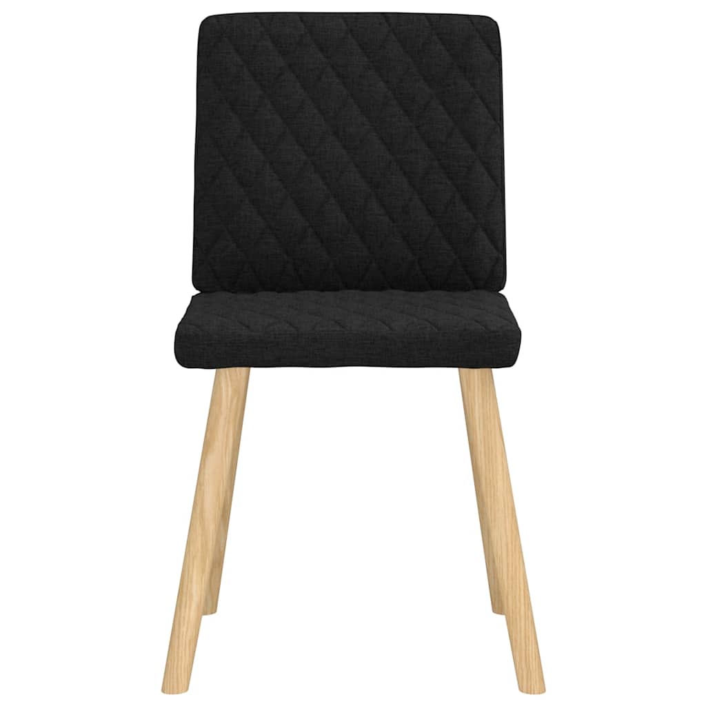 Esszimmerstühle 4 Stk. Schwarz Stoff