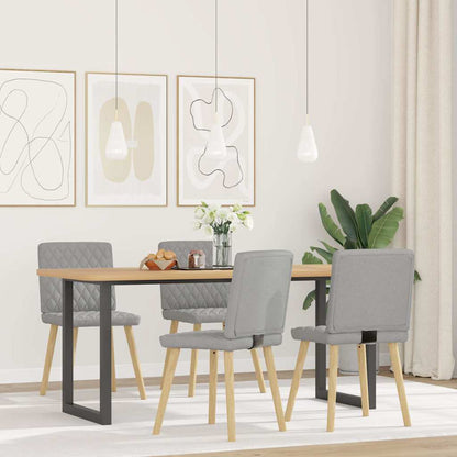 Spisestuestole 4 stk Cloud Grey Stof