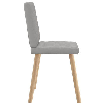 Spisestuestole 4 stk Cloud Grey Stof