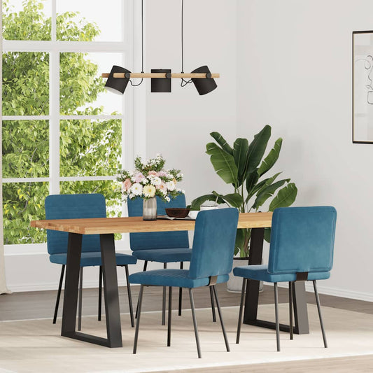 Spisestuestole 4 stk. Blue Velvet