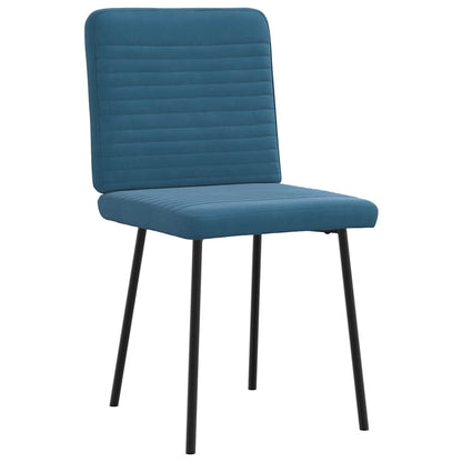 Spisestuestole 4 stk. Blue Velvet
