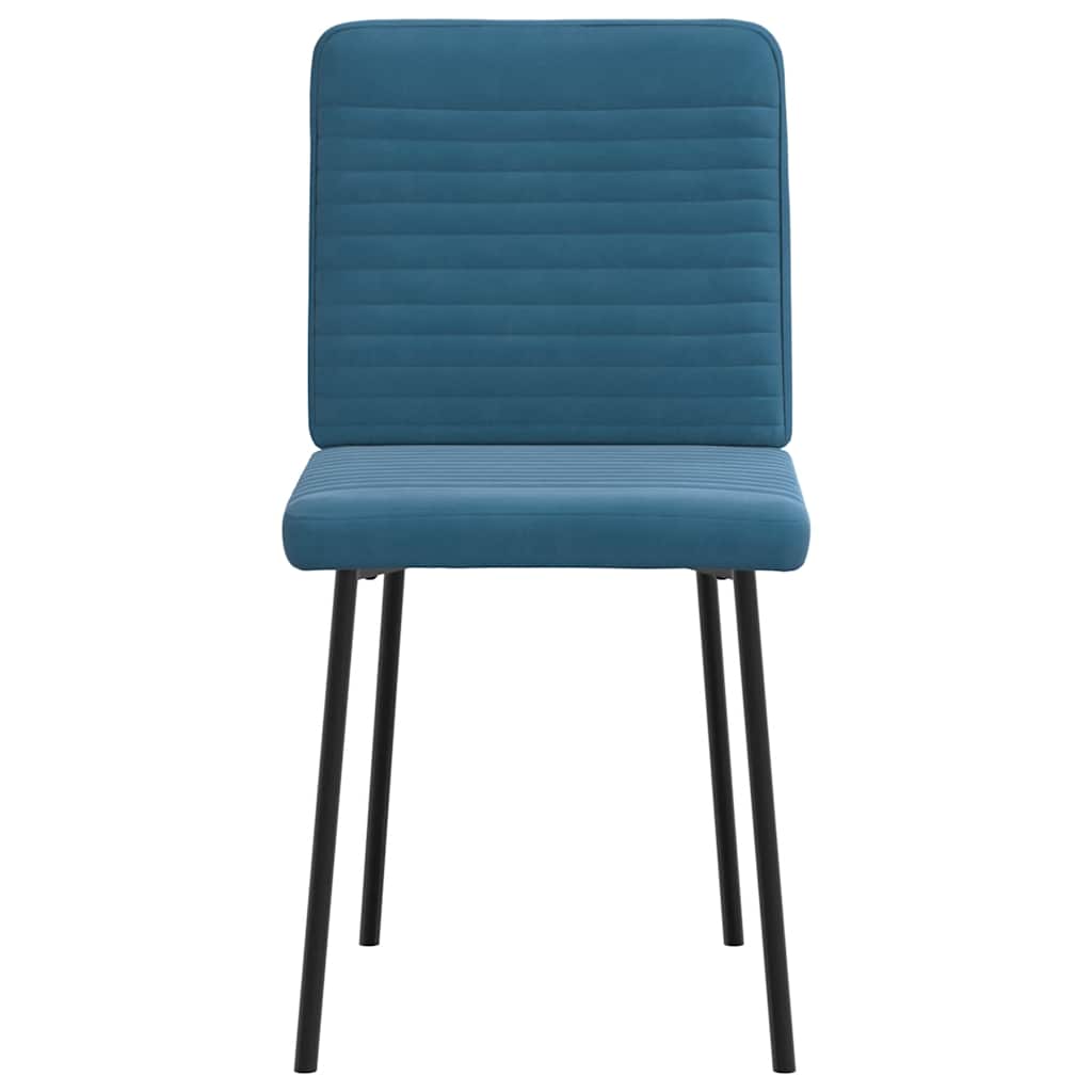 Spisestuestole 4 stk. Blue Velvet
