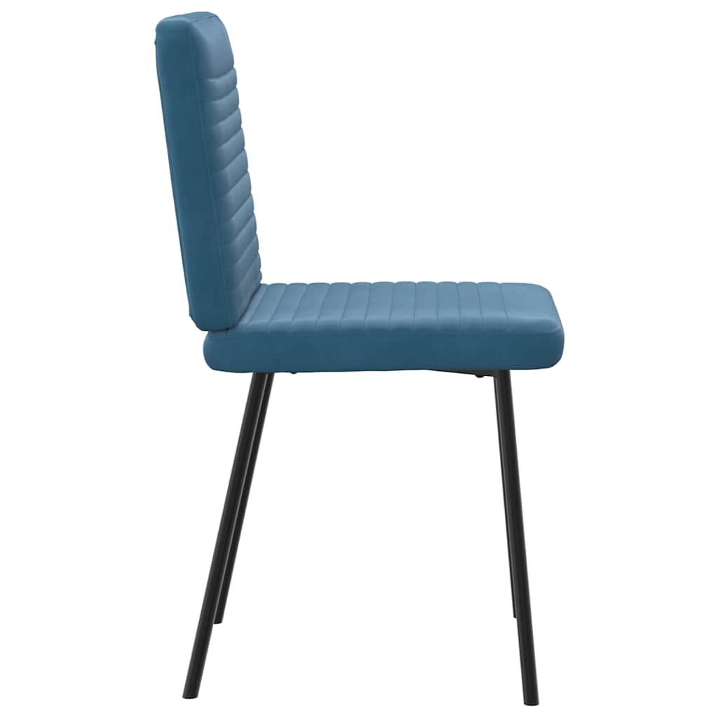 Spisestuestole 4 stk. Blue Velvet