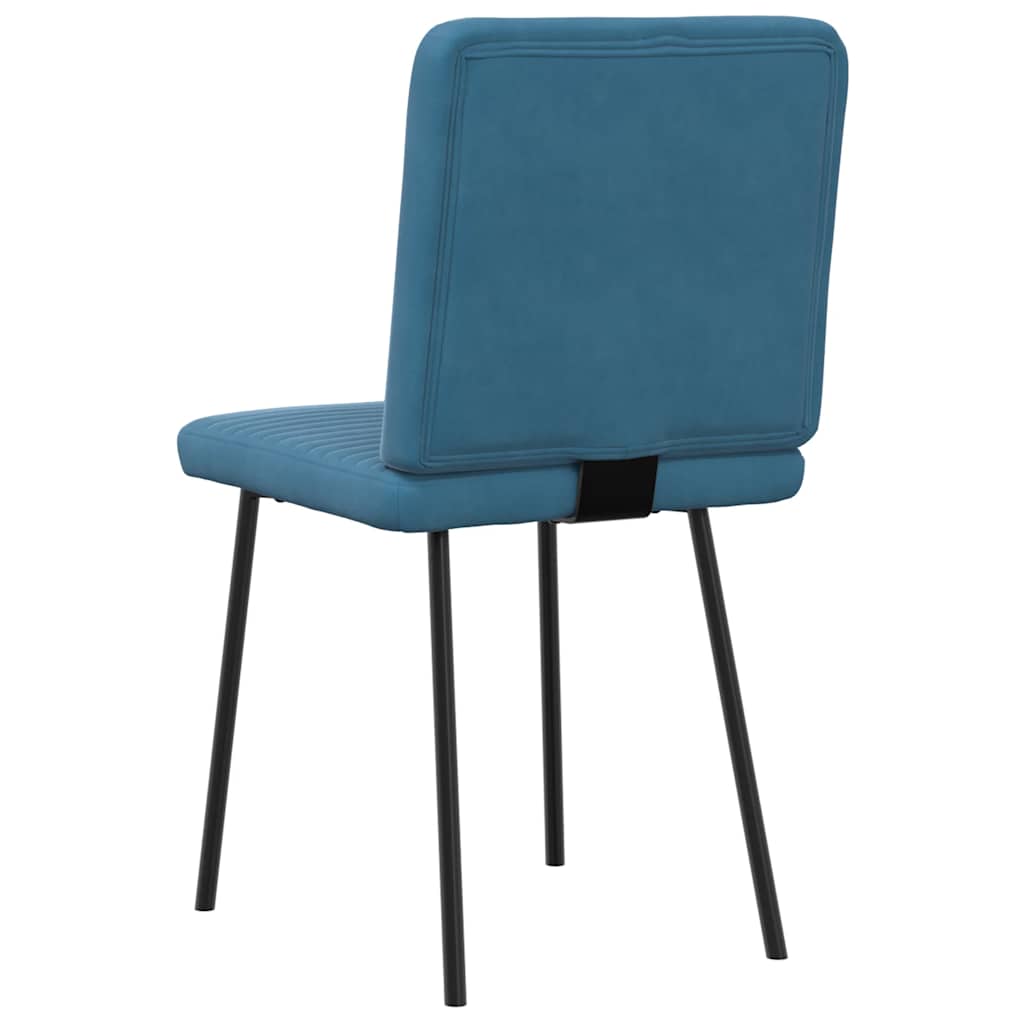 Spisestuestole 4 stk. Blue Velvet
